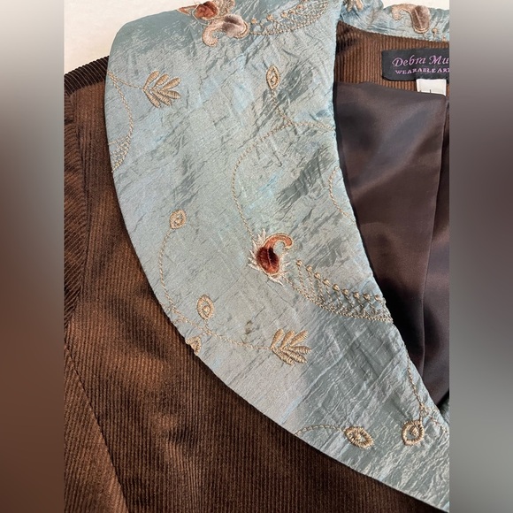 Debra Murry wearable, art embroidered corduroy jacket, in New like vintage - Picture 3 of 10